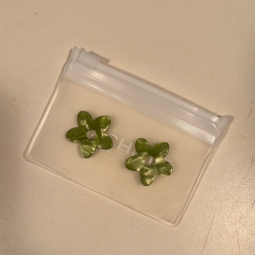 Machete Pistachio Flower Earring Charms